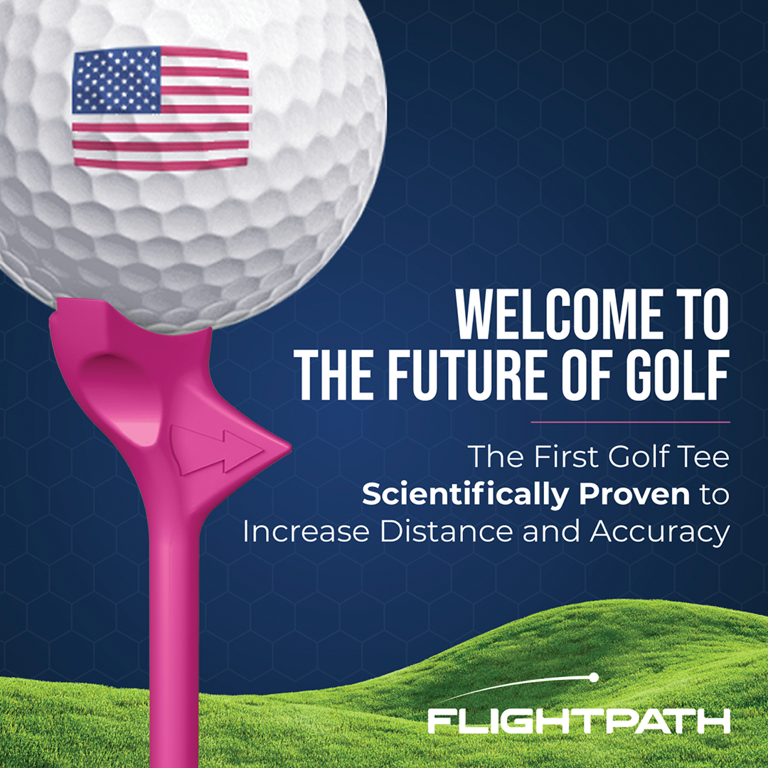 Pink Flightpath Golf Tees - 1 Pack (8 Tees)