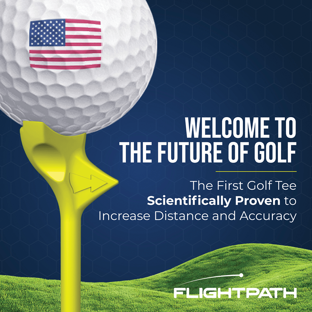 Yellow Flightpath Golf Tees - 1 Pack (8 Tees)
