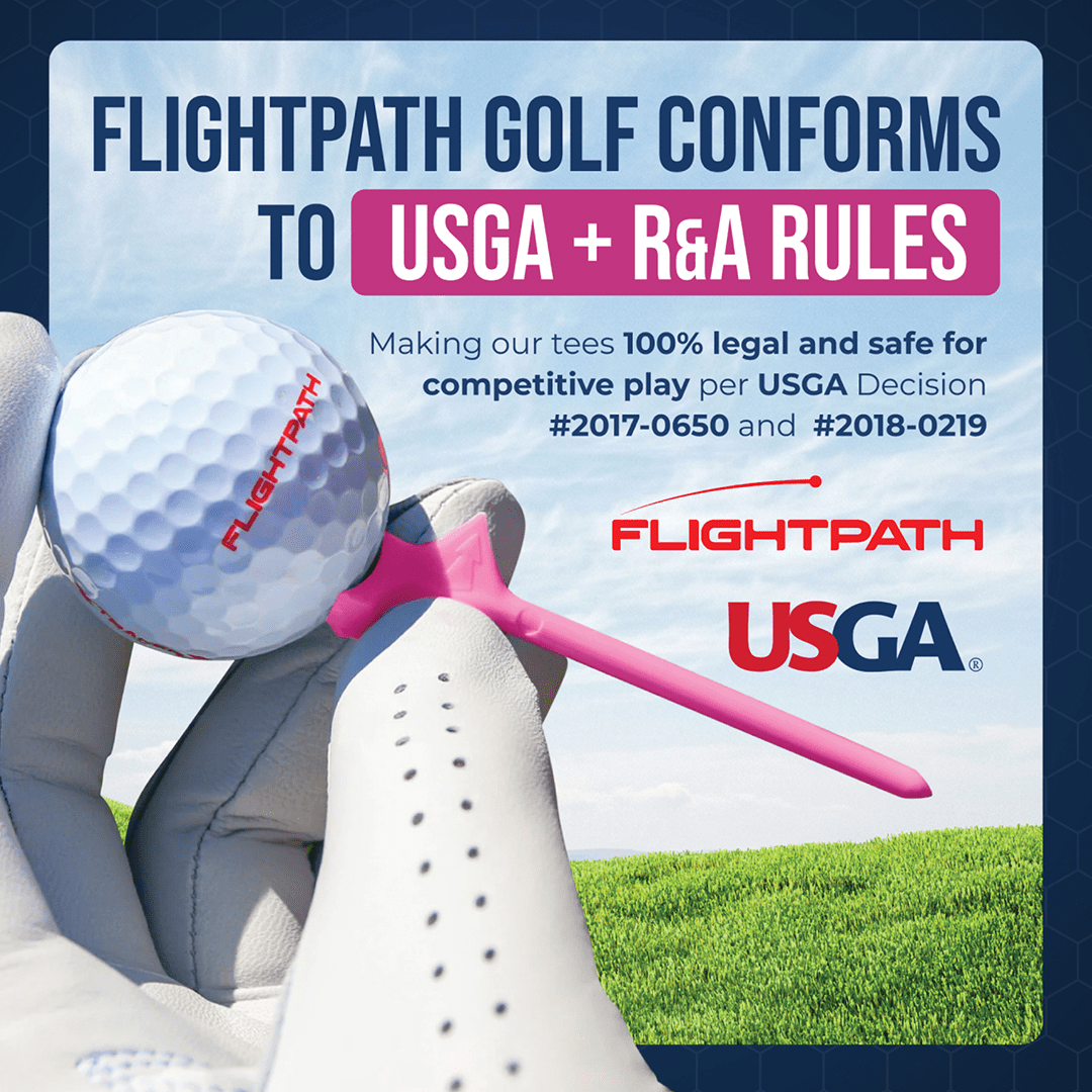Pink Flightpath Golf Tees - 1 Pack (8 Tees)
