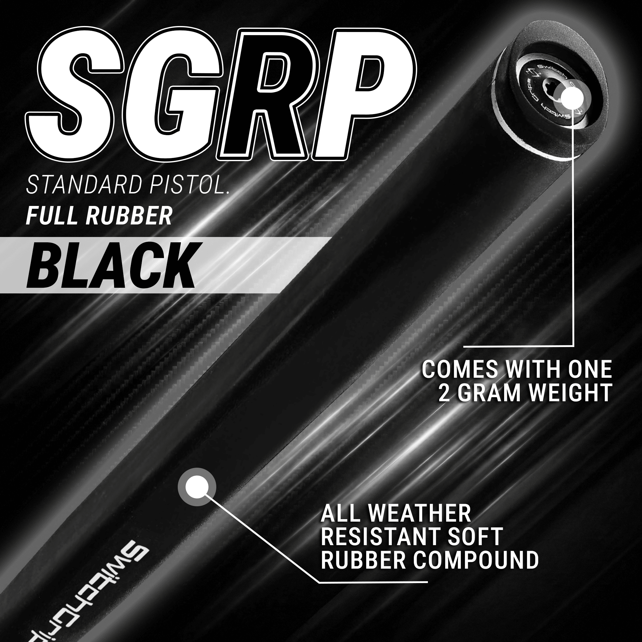 SwitchGrips Counter-Balance SGRP Pistol Standard Size Full Rubber Putter Grip
