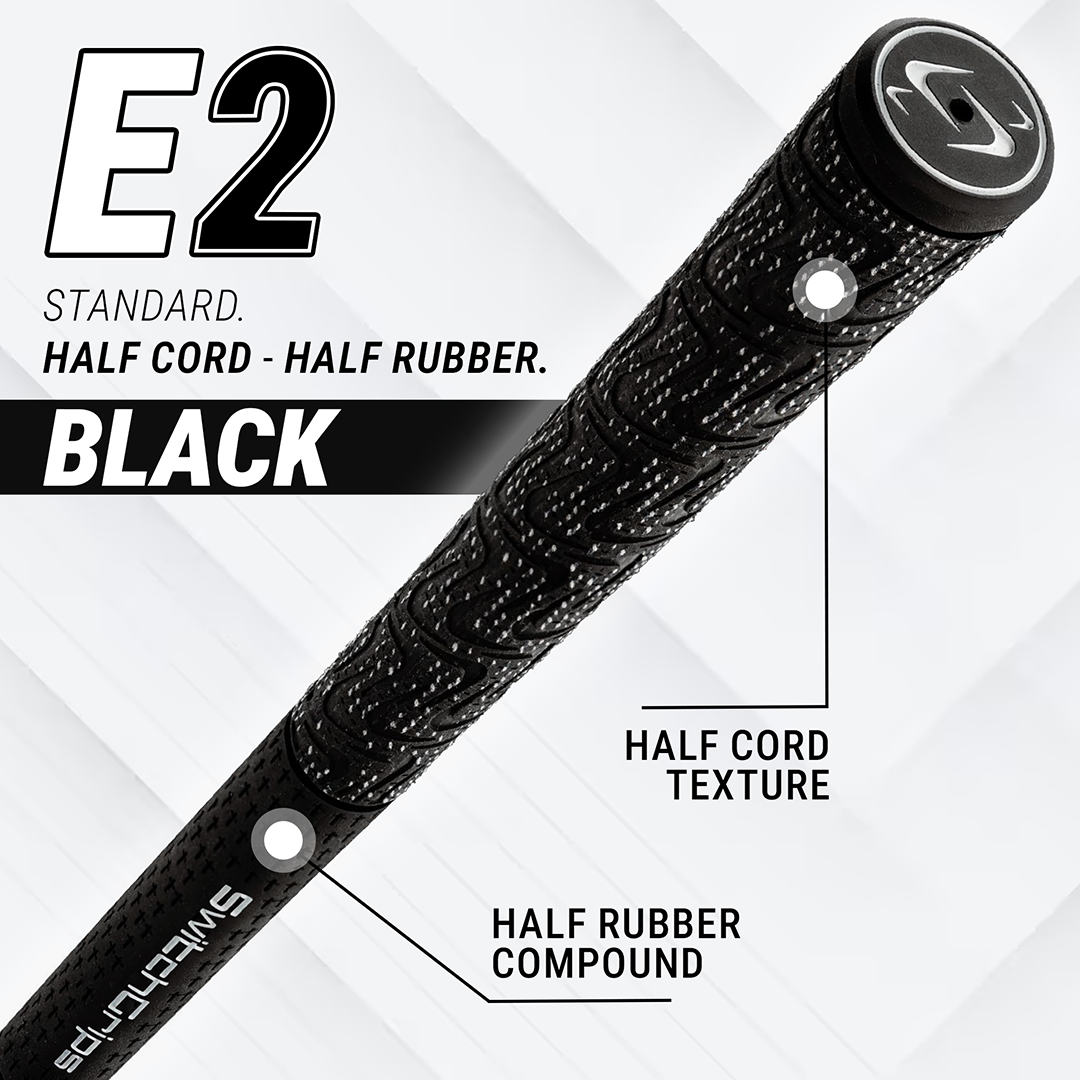 SwitchGrips E2 Standard Size Half Rubber / Half Cord Swing Grips