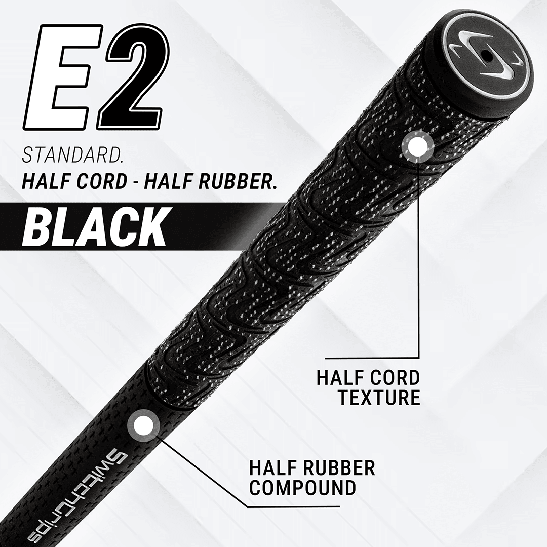 SwitchGrips E2 Standard Size Half Rubber / Half Cord Swing Grips