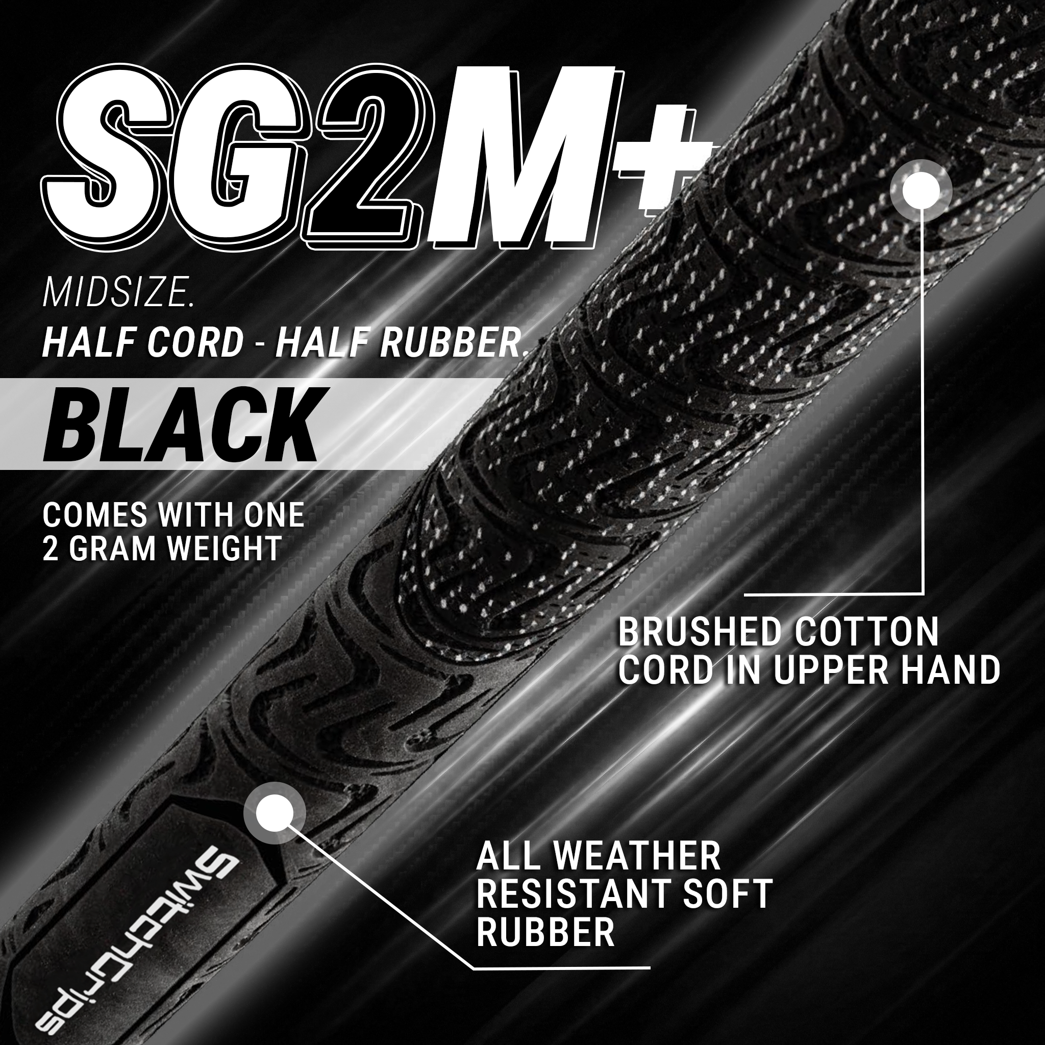SGRM+ SwitchGrips Performance Grips- Full Rubber/Midsize