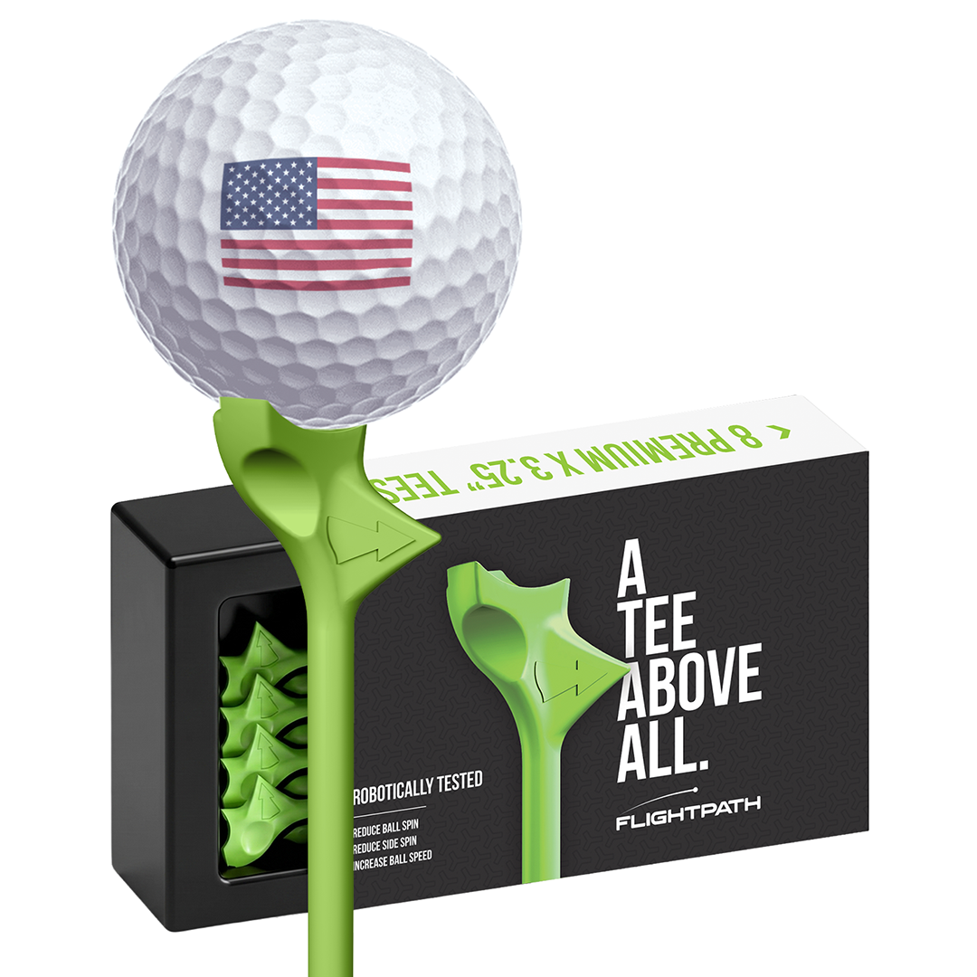 Green Flightpath Golf Tees - 1 Pack (8 Tees)