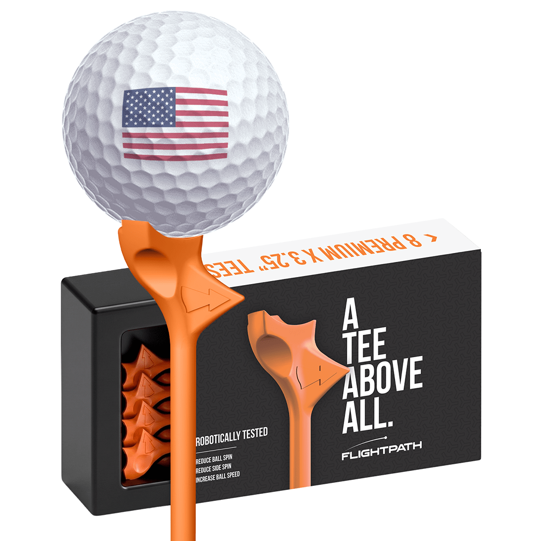 Orange Flightpath Golf Tees - 1 Pack (8 Tees)