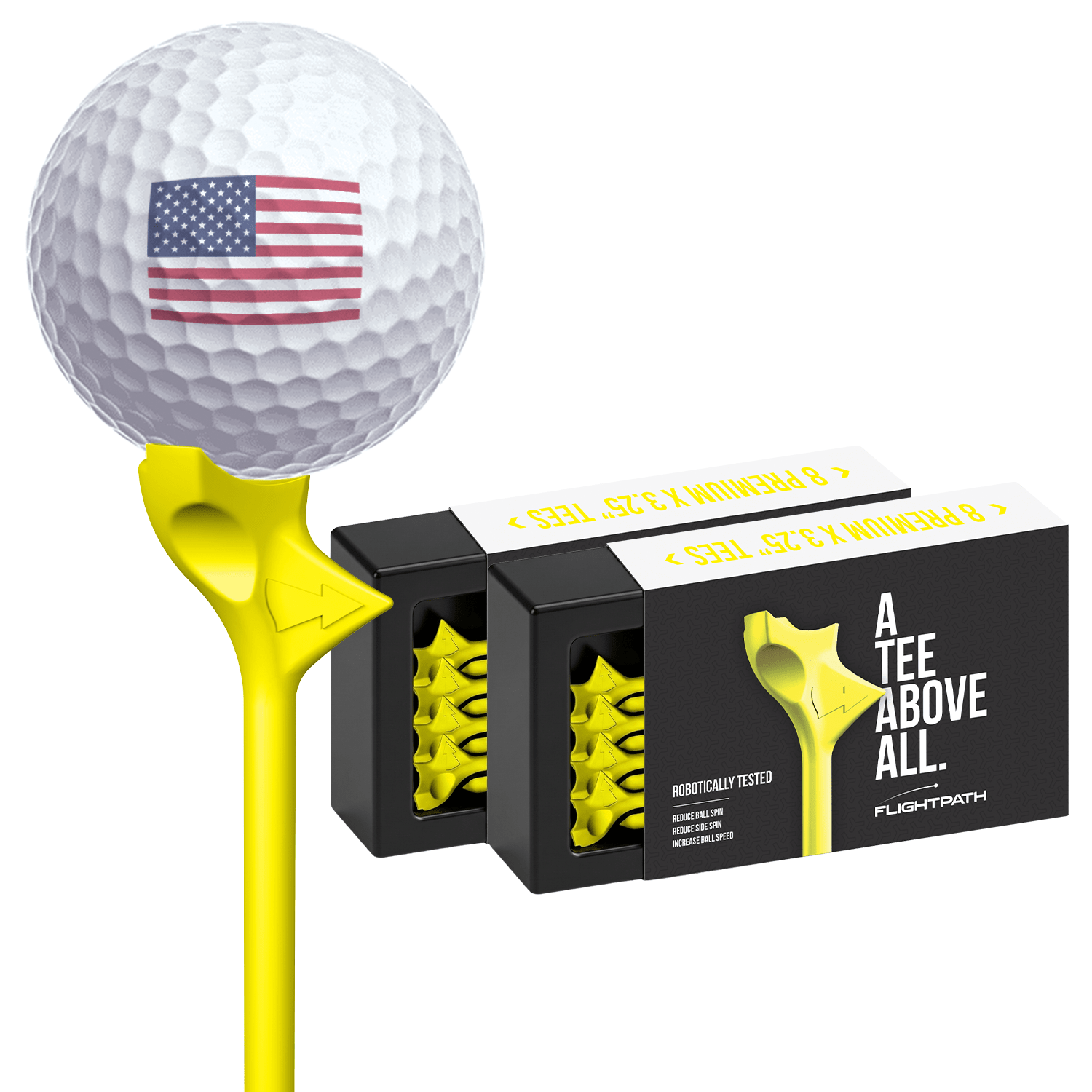 FlightPath Golf Tees - 2 Packs (16 Tees)