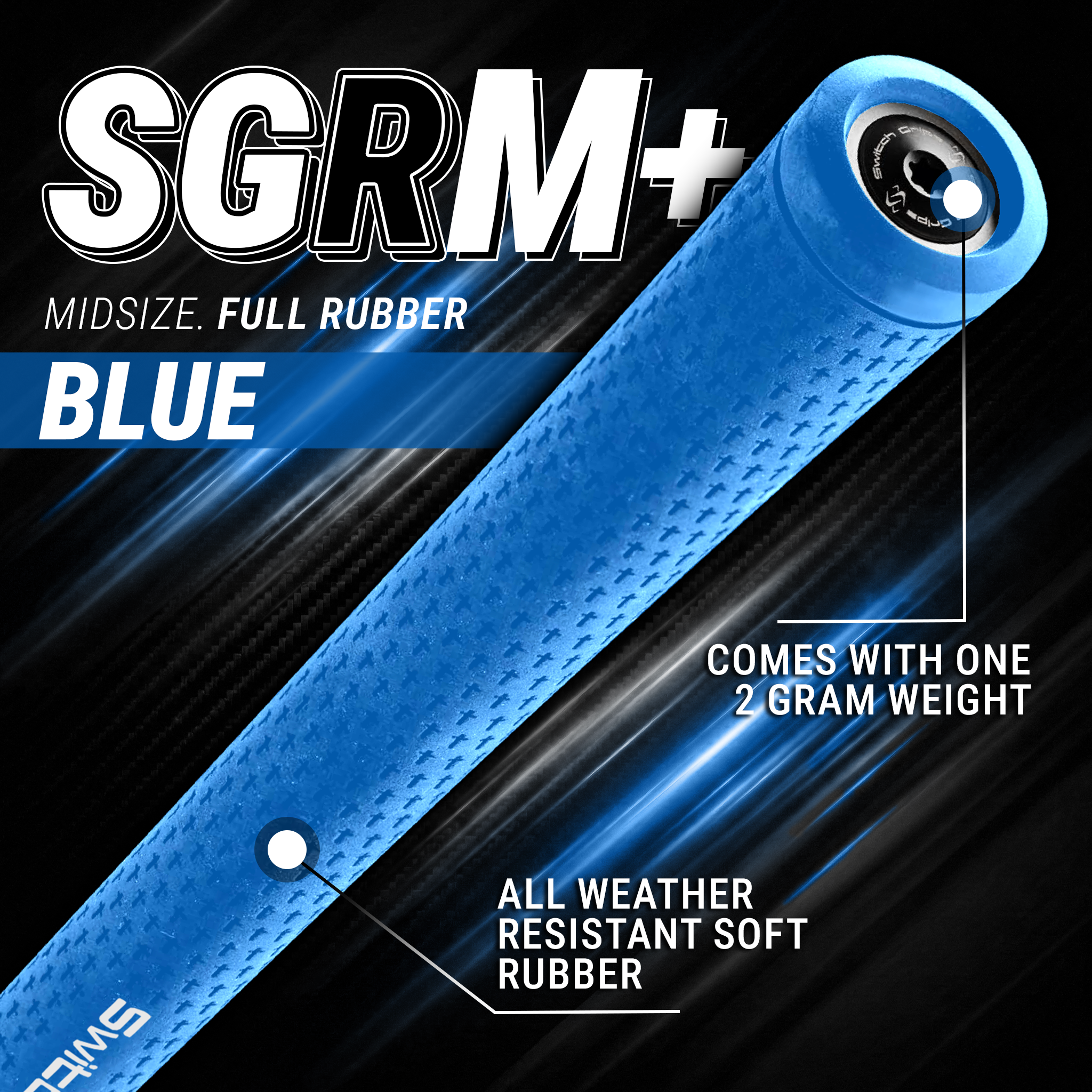 SwitchGrips Performance Grips- Full Rubber - Midsize