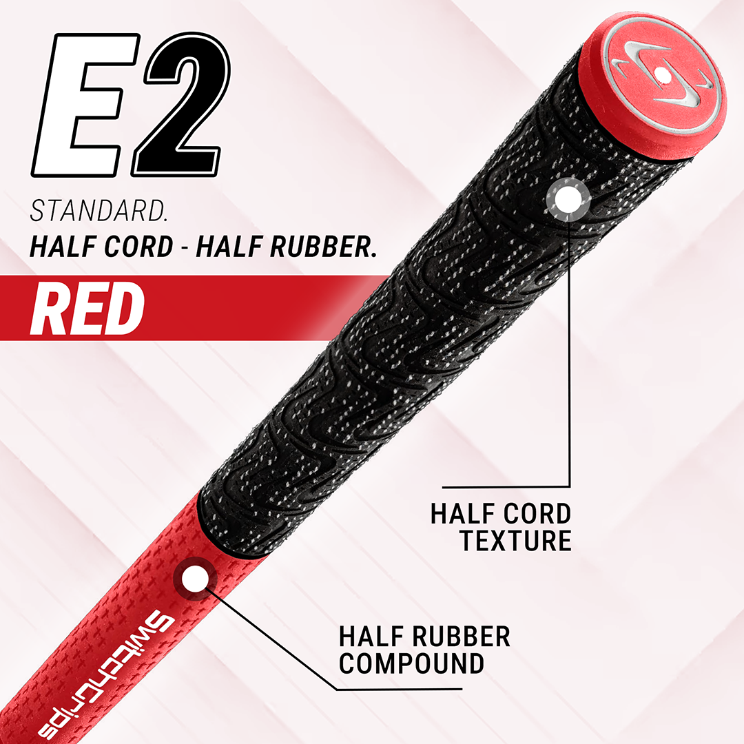 SwitchGrips E2 Standard Size Half Rubber / Half Cord Swing Grips