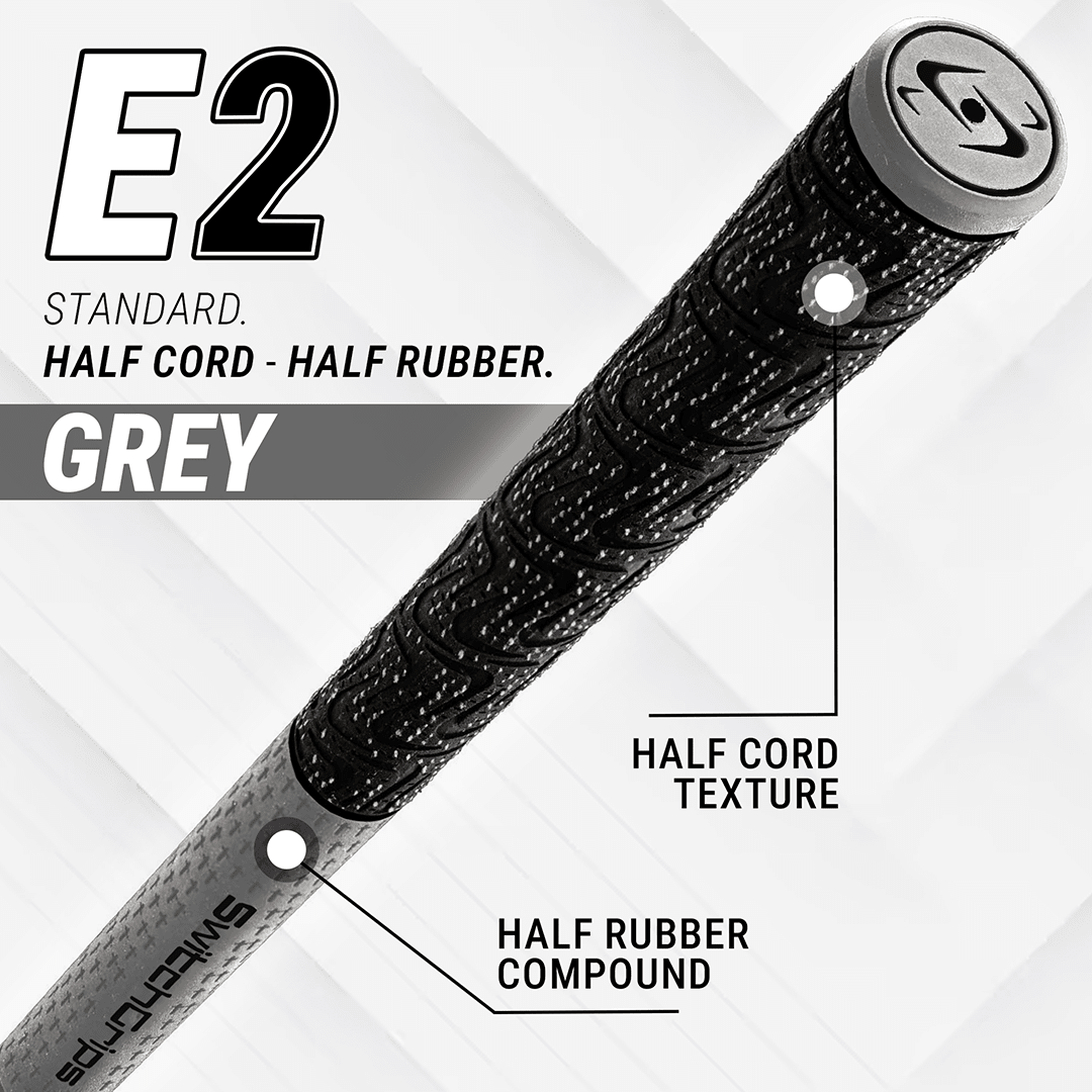 SwitchGrips E2 Standard Size Half Rubber / Half Cord Swing Grips