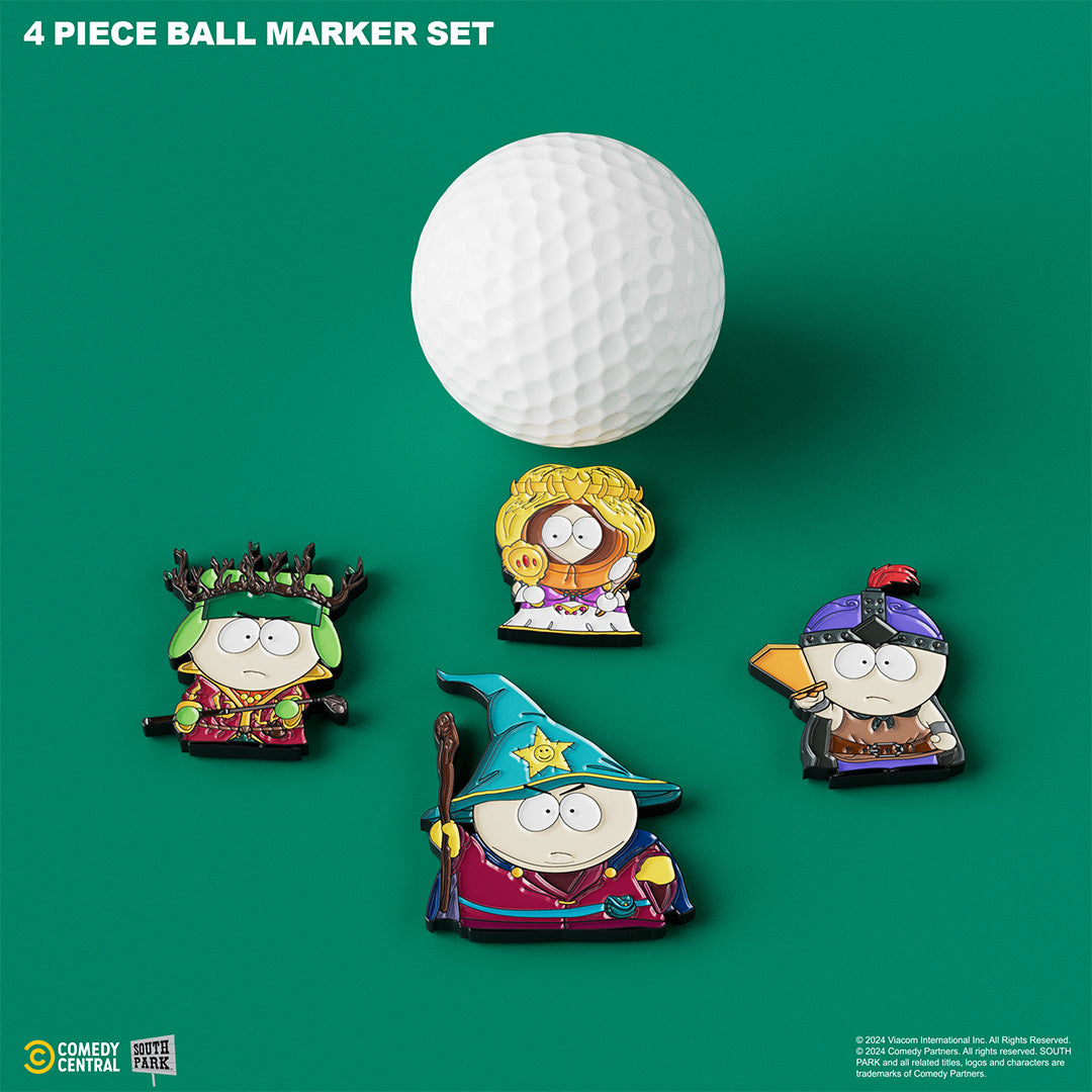 Stick of Truth - 4 Piece Ball Marker Set w/ Hat Clip