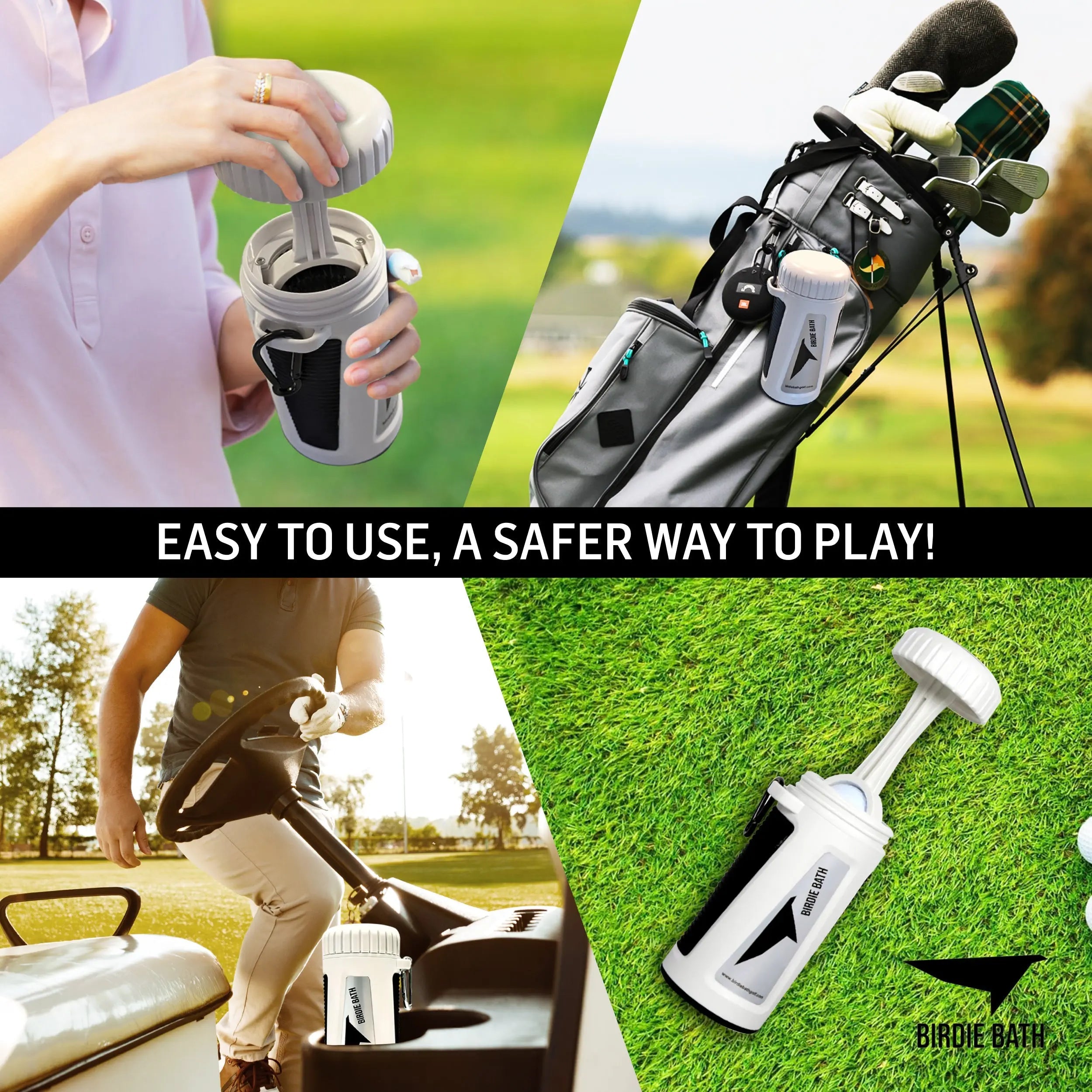 Birdie Bath: Portable Golf Ball Cleaner - Ultimate Personal Golf Ball Washer