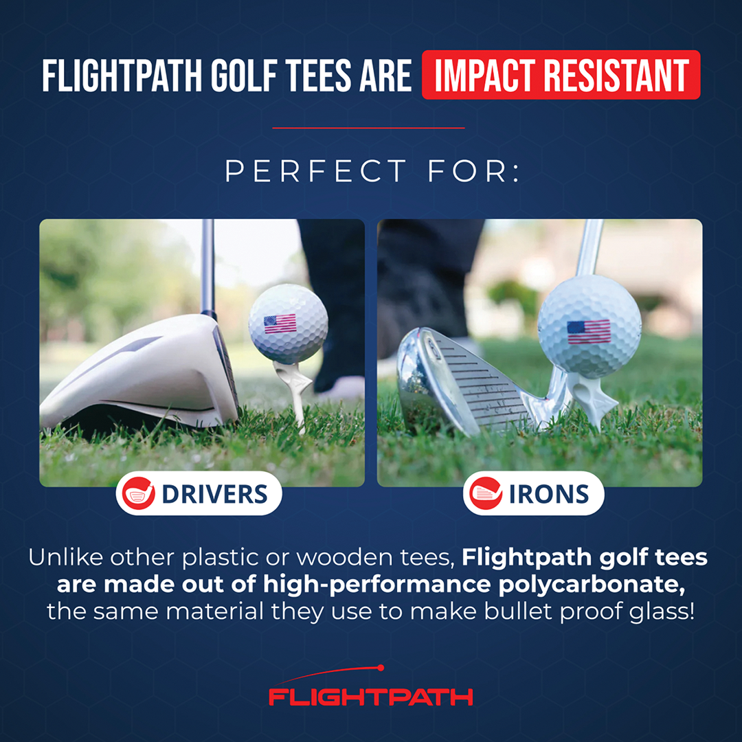 FlightPath Golf Tees - 2 Packs (16 Tees)