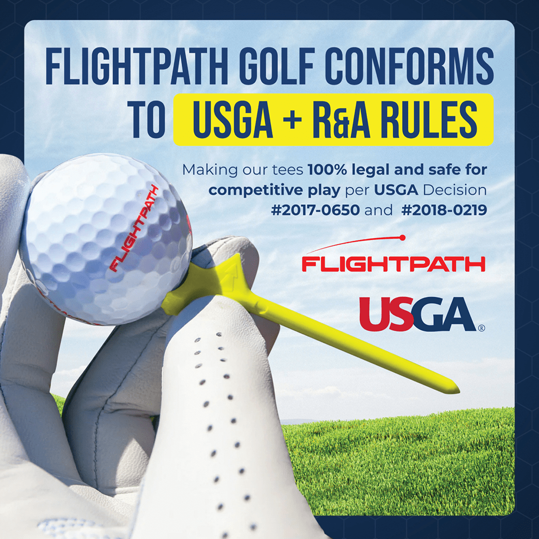 Yellow Flightpath Golf Tees - 1 Pack (8 Tees)