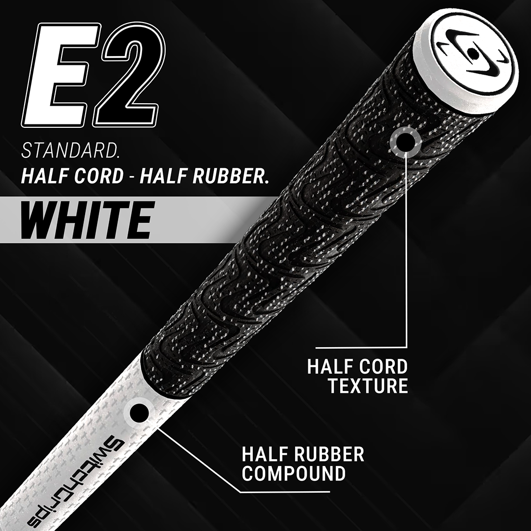 SwitchGrips E2 Standard Size Half Rubber / Half Cord Swing Grips