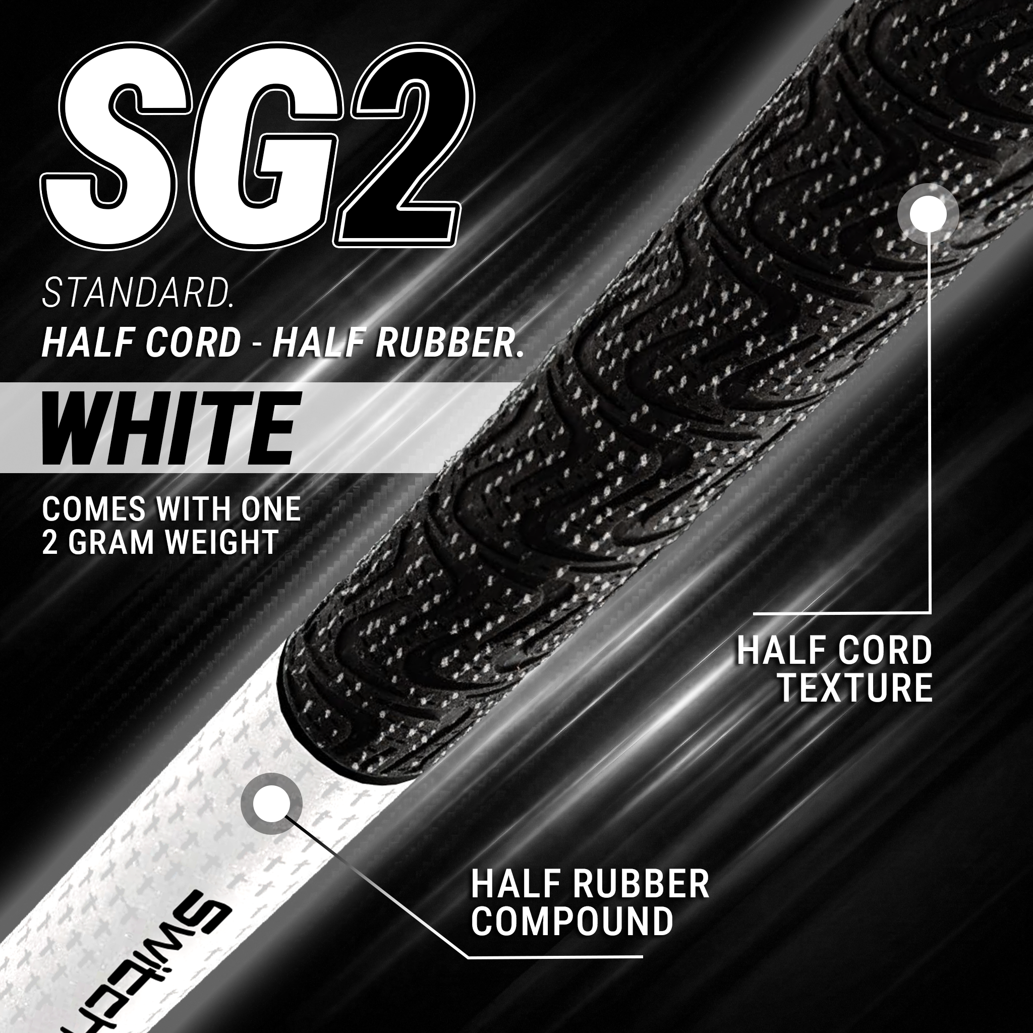 SwitchGrips Performance Grips- Half Rubber Half Cord- Standard