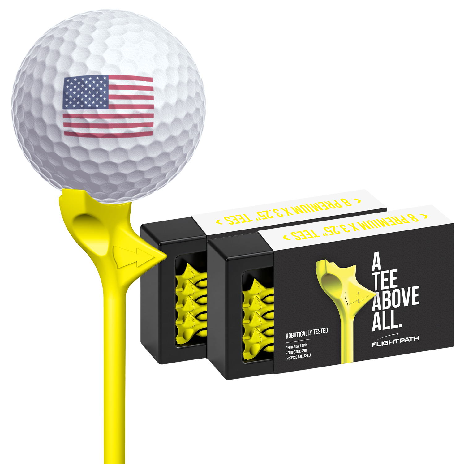 FlightPath Golf Tees - 2 Packs (16 Tees)
