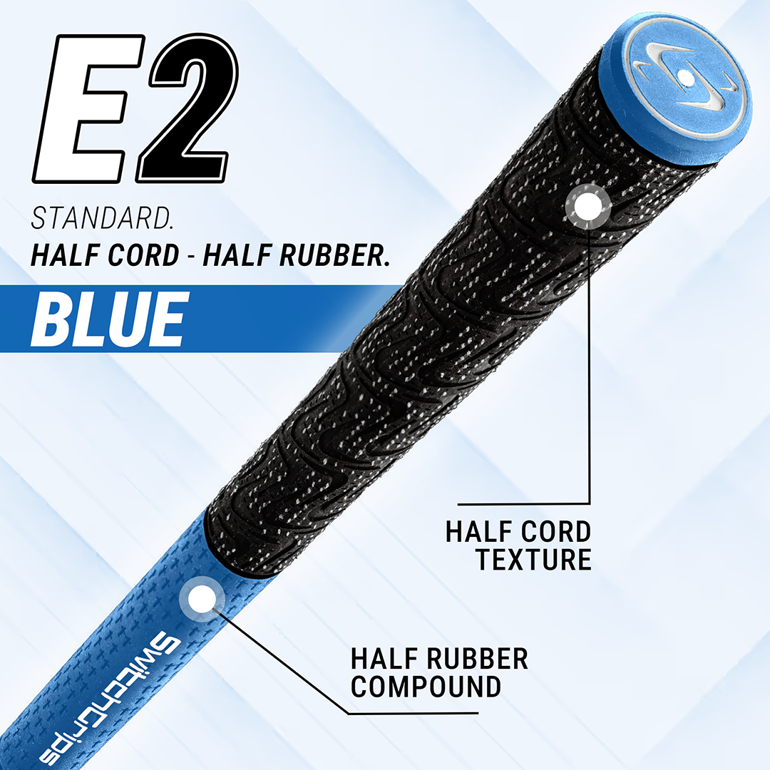 SwitchGrips E2 Standard Size Half Rubber / Half Cord Swing Grips