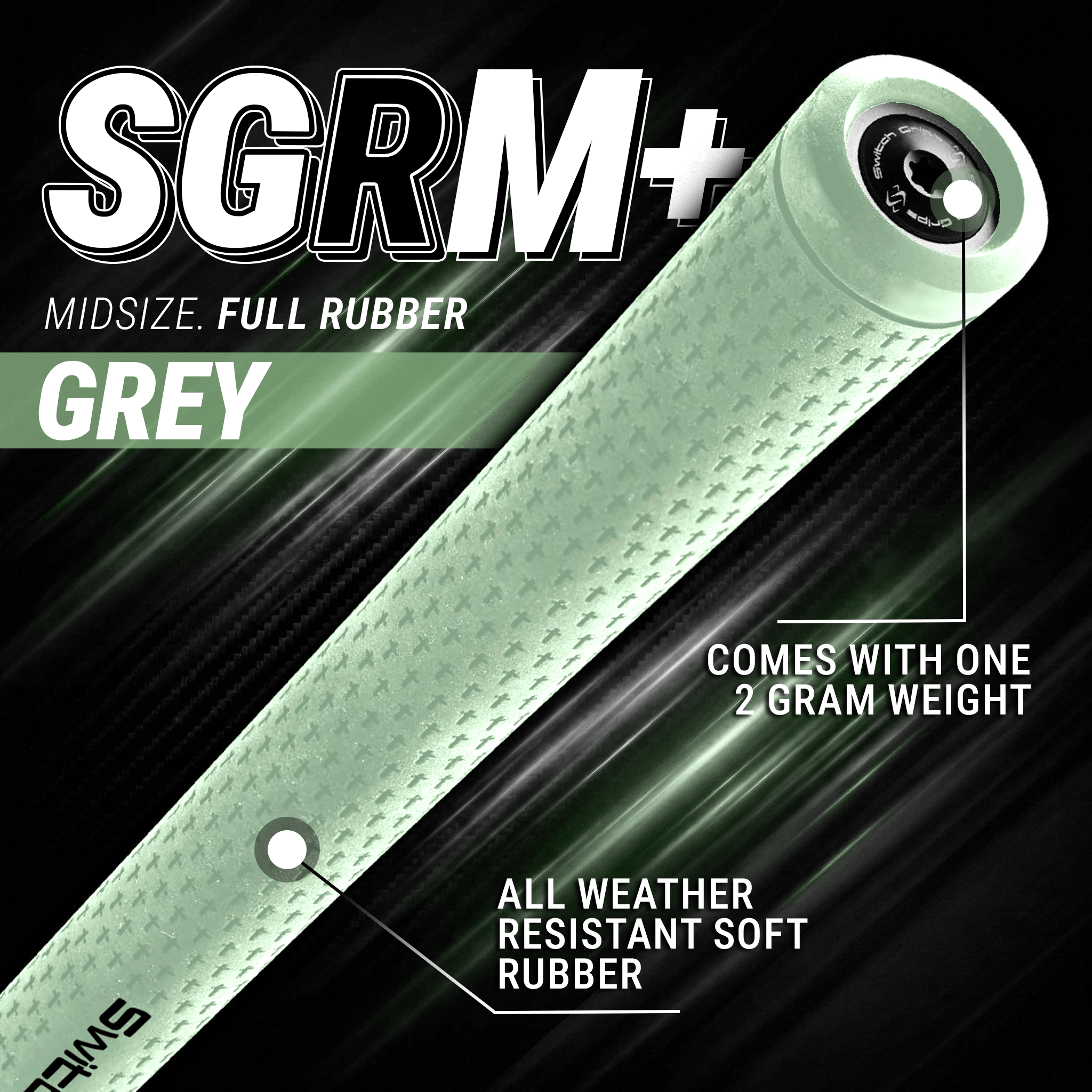 SwitchGrips SGRM+ Midsize Rubber Swing Grips
