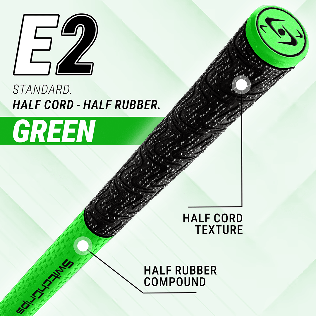SwitchGrips E2 Standard Size Half Rubber / Half Cord Swing Grips