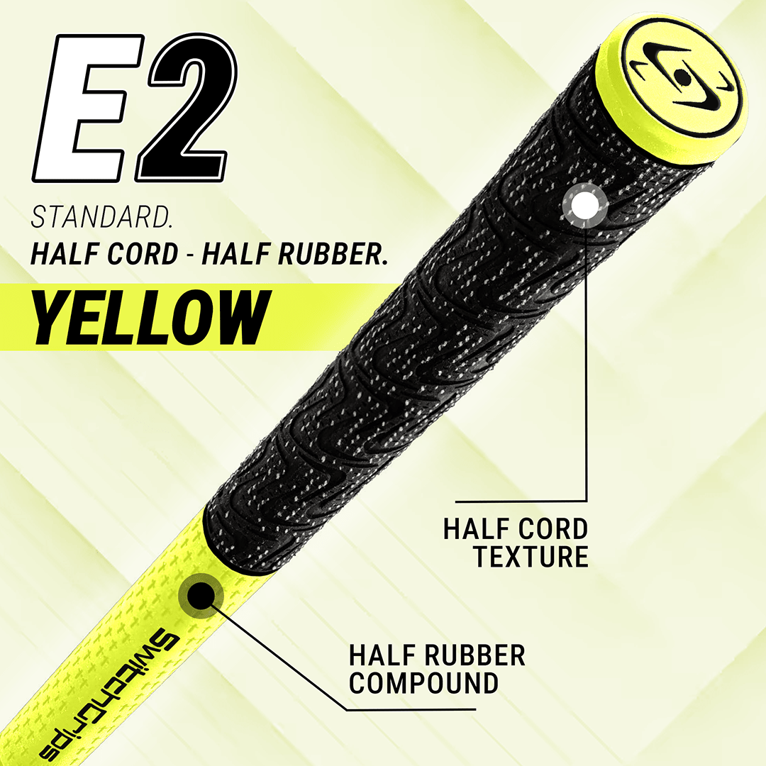 SwitchGrips E2 Standard Size Half Rubber / Half Cord Swing Grips