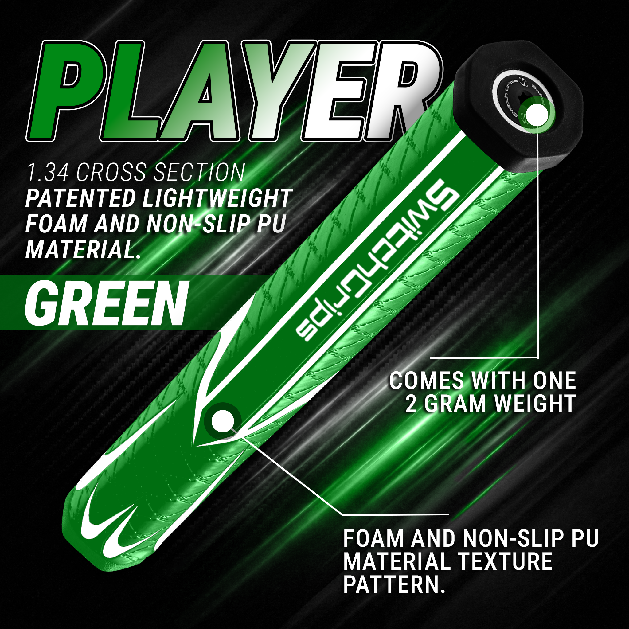 SwitchGrips Performance Grips- Player Line- Putter