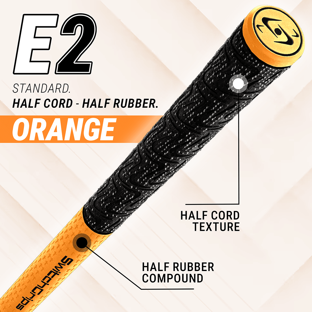 SwitchGrips E2 Standard Size Half Rubber / Half Cord Swing Grips
