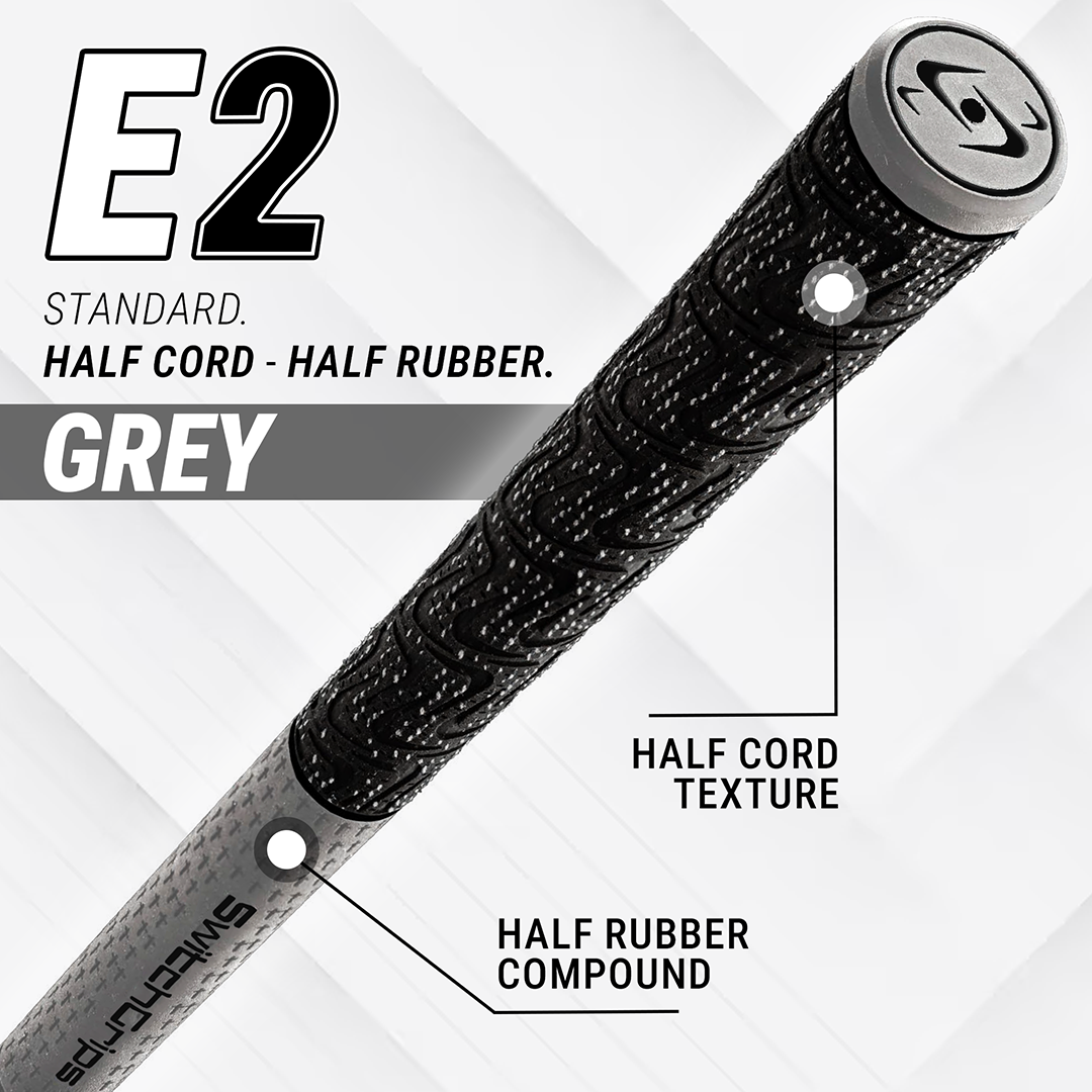 SwitchGrips E2 Standard Size Half Rubber / Half Cord Swing Grips