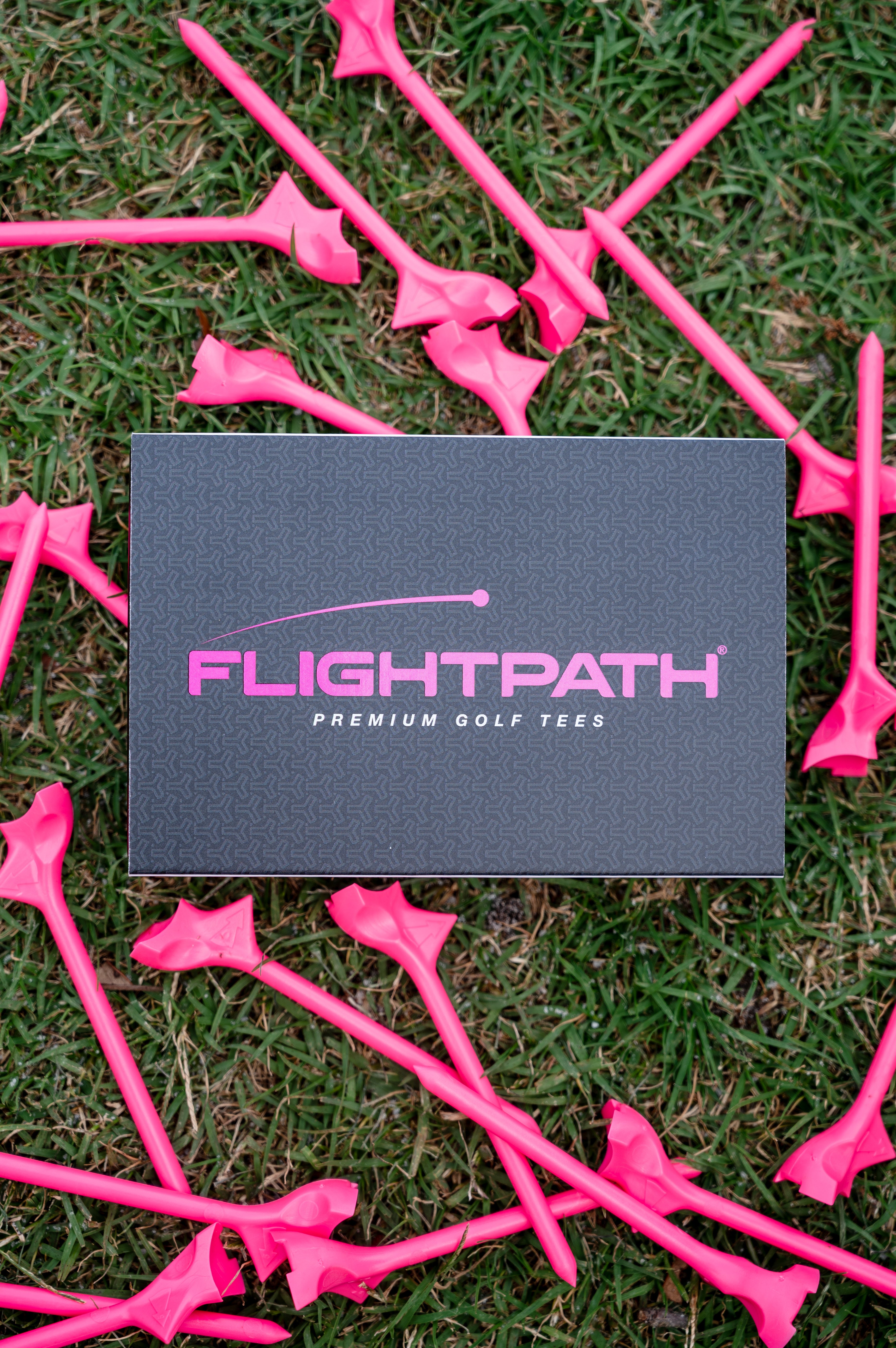 Pink Flightpath Golf Tees - 1 Pack (8 Tees)