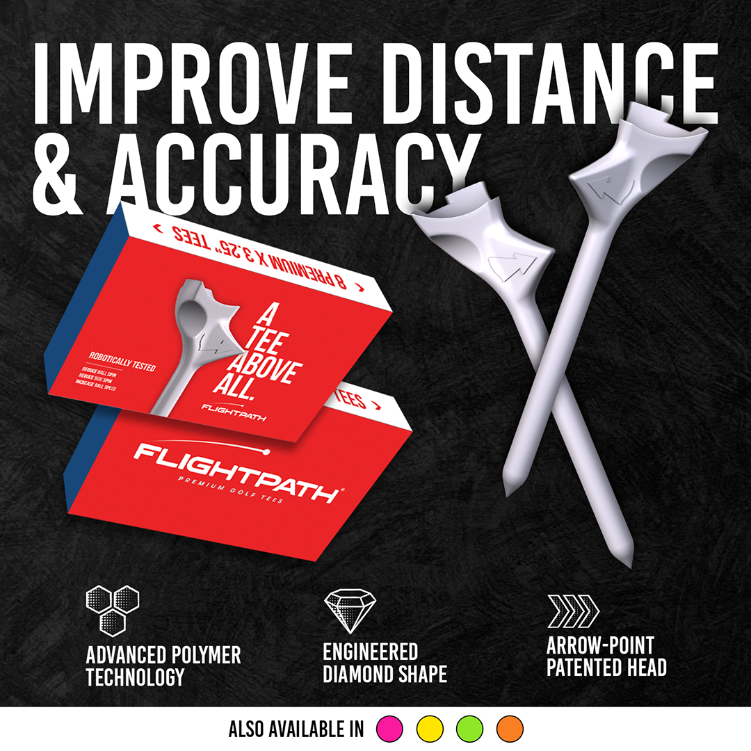 FlightPath Golf Tees - 2 Packs (16 Tees)