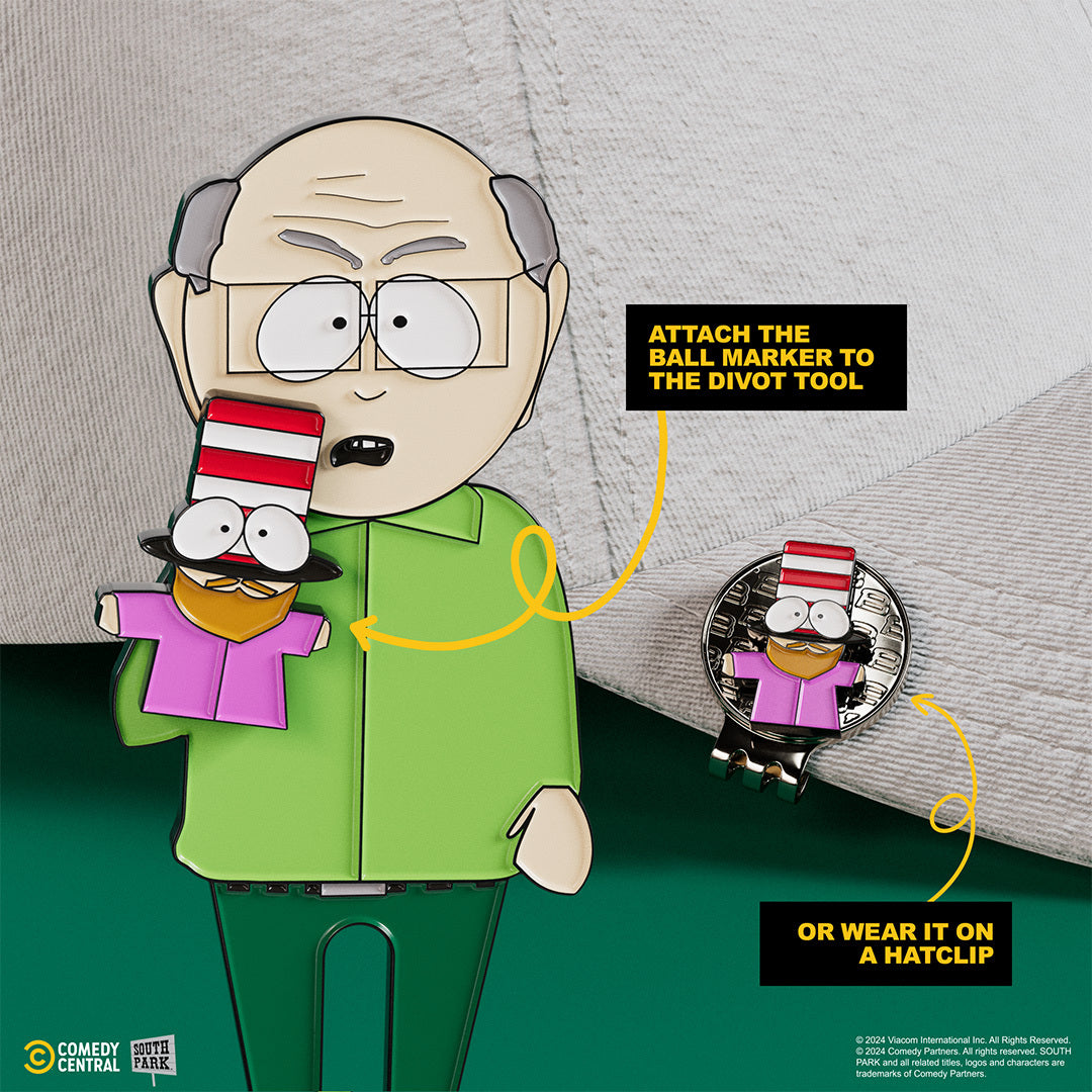 Mr. Garrison Divot Tool w/ Mr. Hat Ball Marker