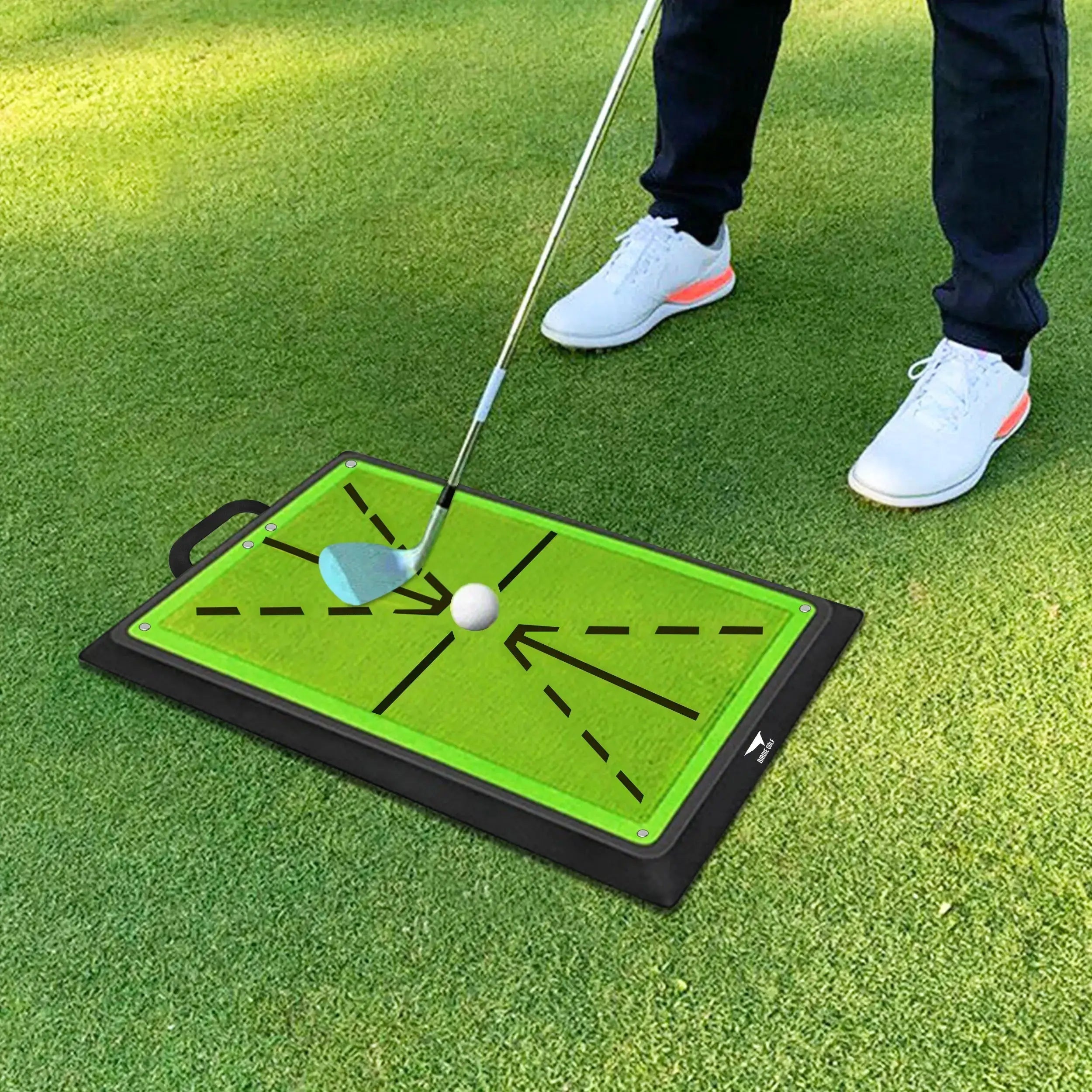 Birdie Mat Pro Premium Swing Training Mat for Analyzing Swing Path and Ball Impact