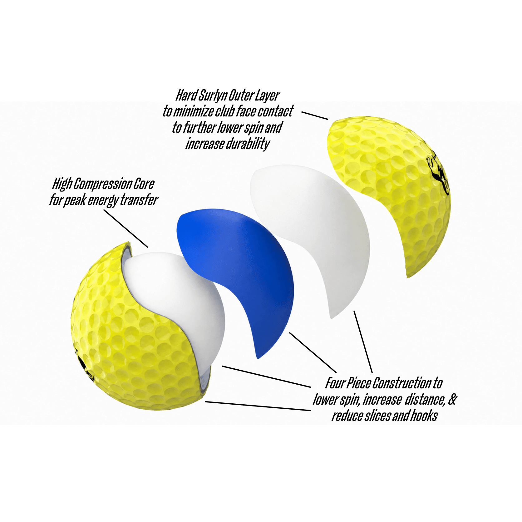 PISS MISSILE GOLF BALLS 12PK