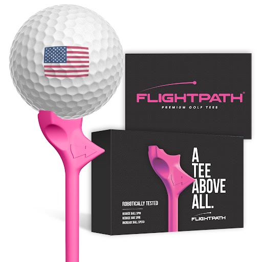 Pink Fligthpath Golf Tees - 1 Pack